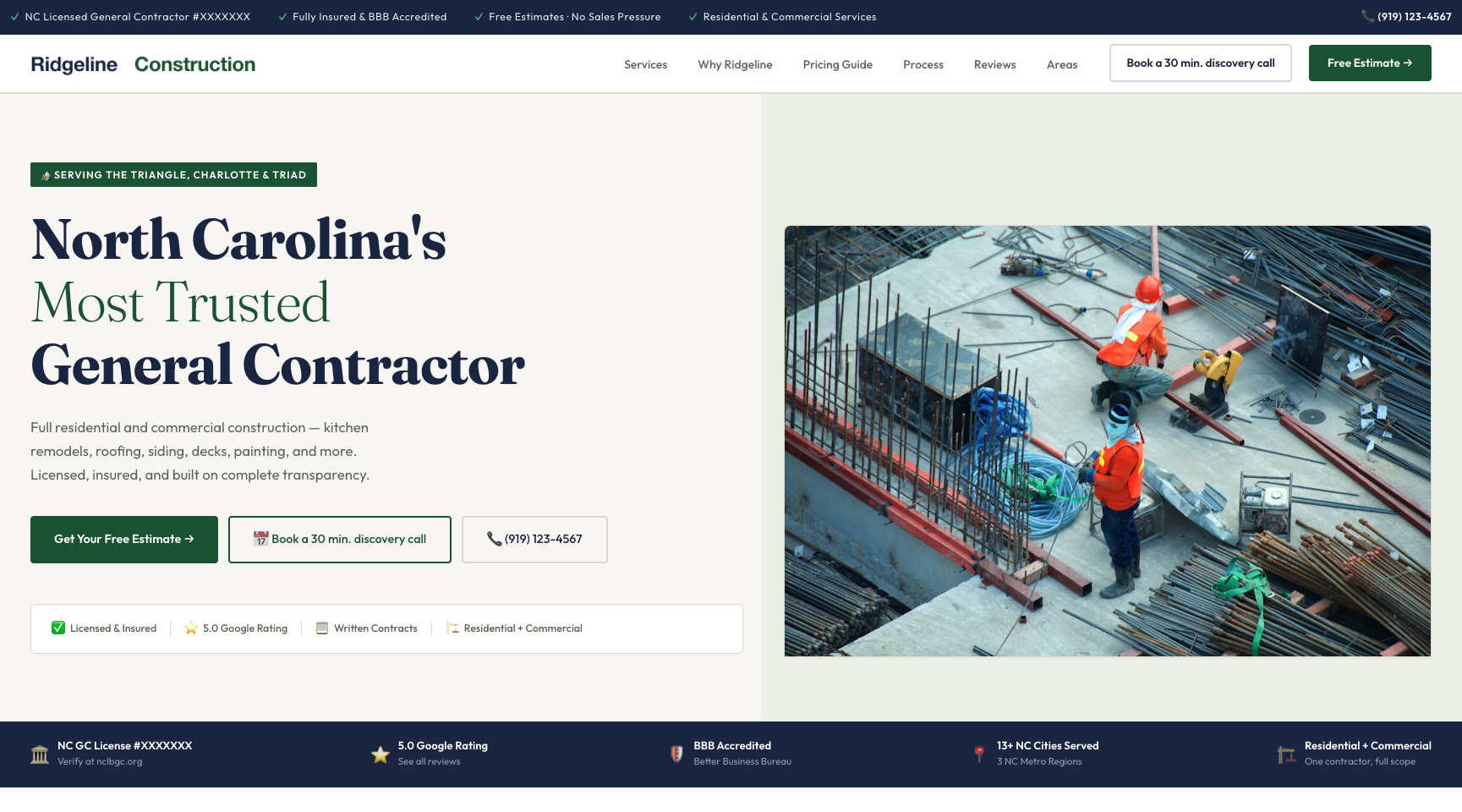 Ridgeline v1 — Contractor Clean & Corporate